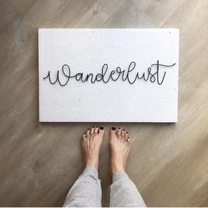 Wanderlust - Wire wall words - gallery wall decor